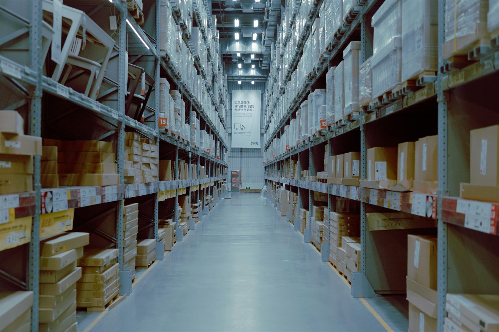 Warehouse premises purchased with a commercial property loan